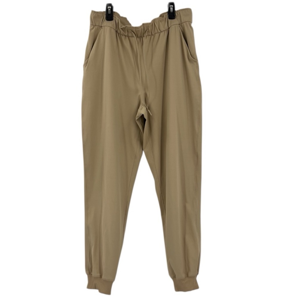 Lululemon joggers, specifically Adapted State High-Rise Jogger Tan/be SZ 10